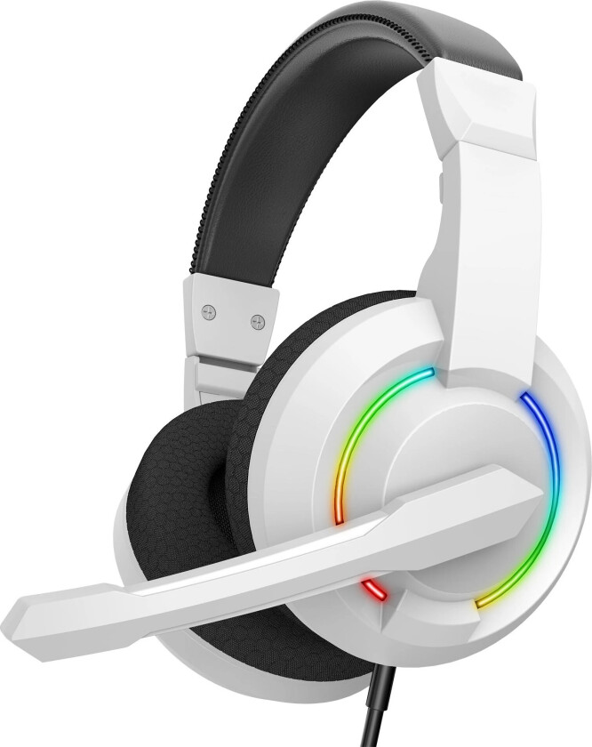Hydra BGH-021 Gaming Headset - Stereo 2.0, 20-20.000Hz, 32Ω, 98dB, LED RGB - Hvit