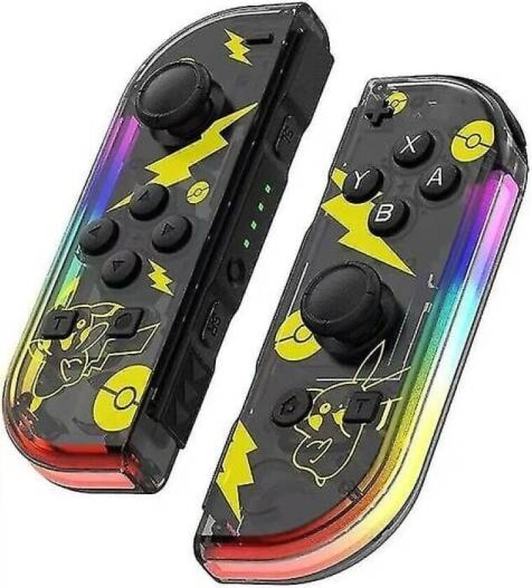 Trådløs kontroller kompatibel med Nintendo Switch, Oled, Lite Gamepad Joystick (V/H) Erstatning med Rgb Høyre - Pikachu