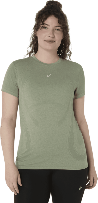 Road Seamle Short Sleeve Short Sleeve Top, treningstrøye, dame Lichen Rock/Blue