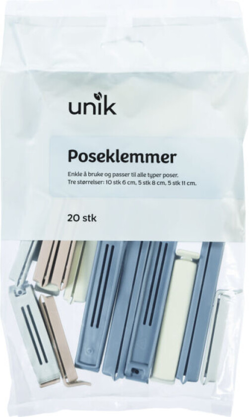 Poseklemmer 20stk