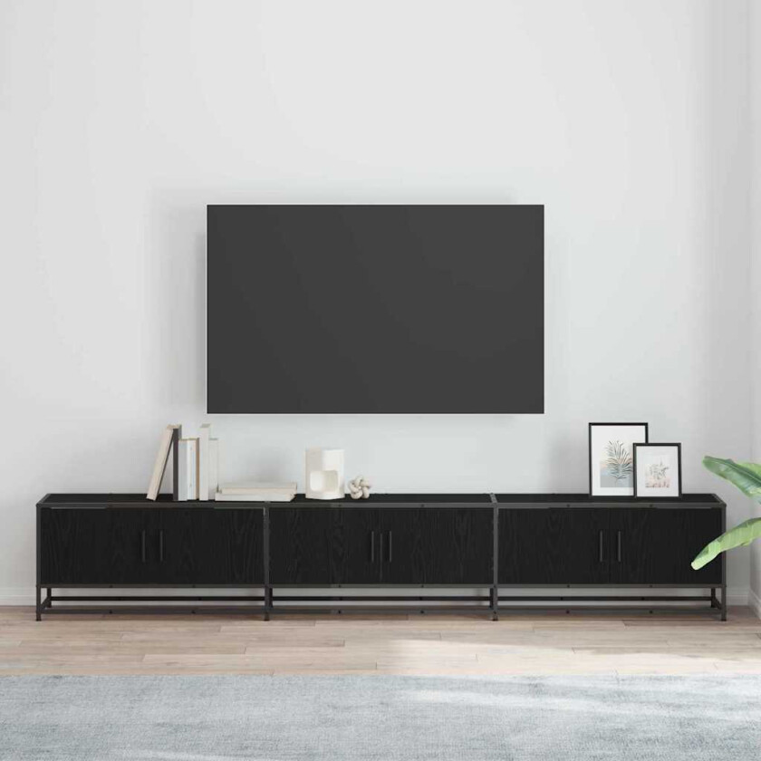 TV-skap Svart eik 240 x 35 x 41 cm Konstruert tre