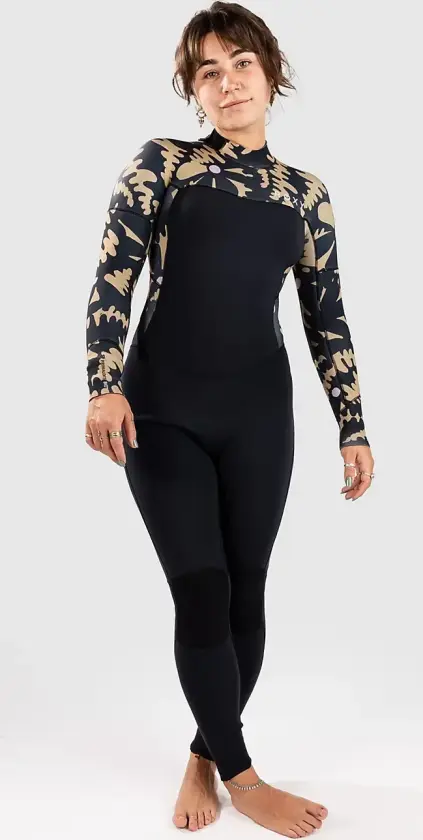 4/3 Swell Natural Back Zip Primaloft Våtdrakt svart