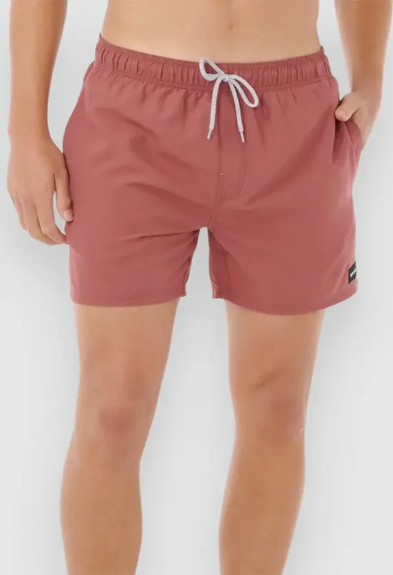 Offset Volley Boardshorts rød