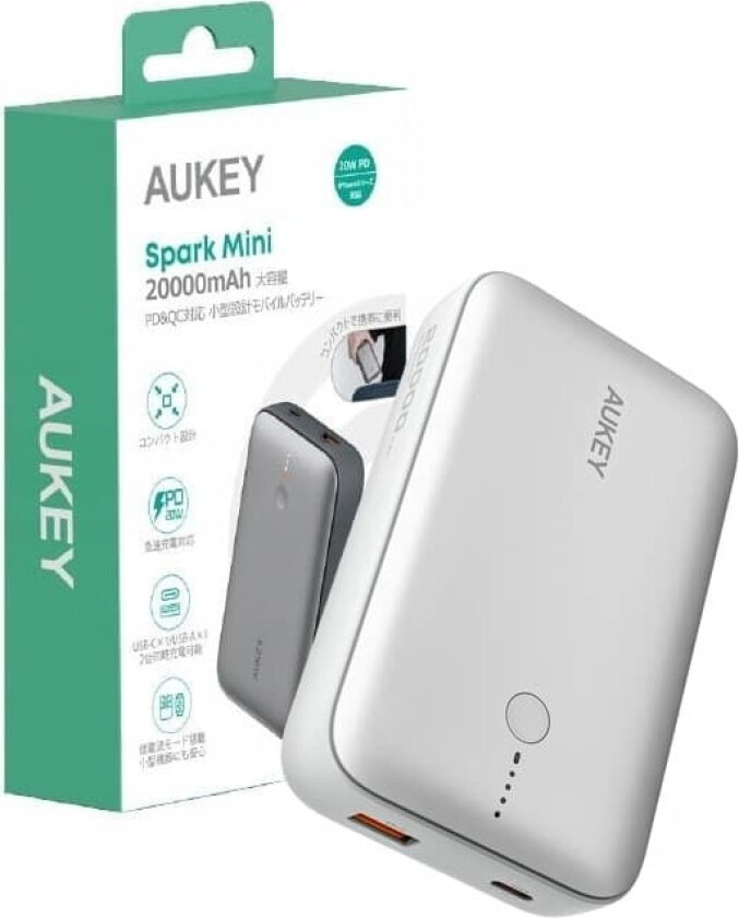 Spark Mini 20W Nødlader - Hvit - 20000 mAh
