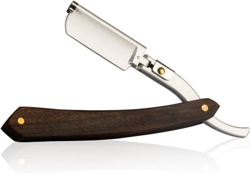 Straight Razor with Wooden Handle