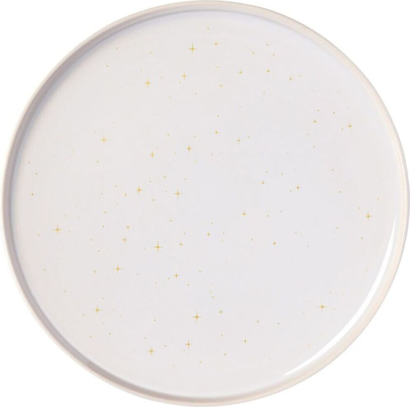 Winter Glow tallerken Ø 27,5 cm Hvit-beige