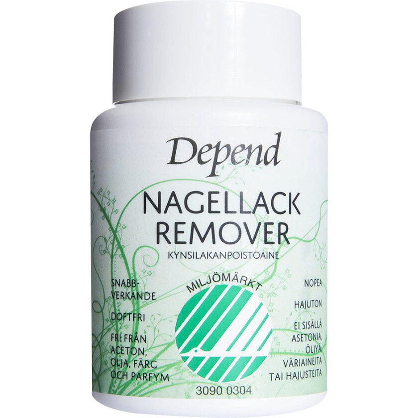 Ecolabelled Svanen Remover Dip-In, 75 ml  Neglelakkfjerner