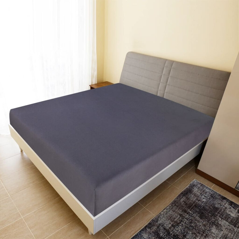 Jerseylaken antrasitt 100x200cm bomull