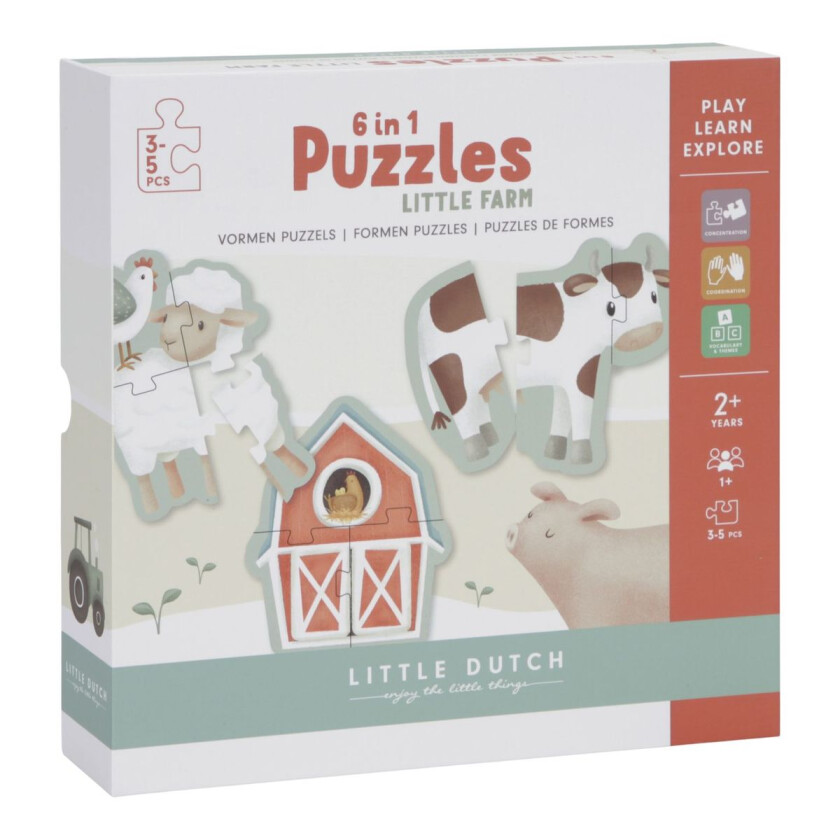- 6 in 1 puzzles Little Farm ( LD7148 )