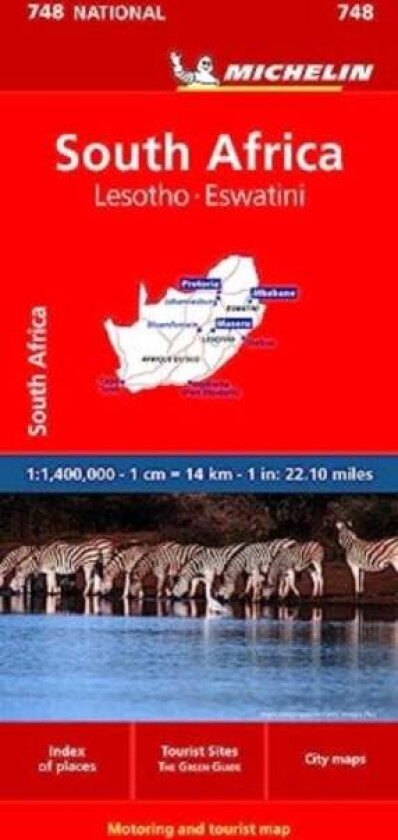 South Africa - National Map 748 av Michelin