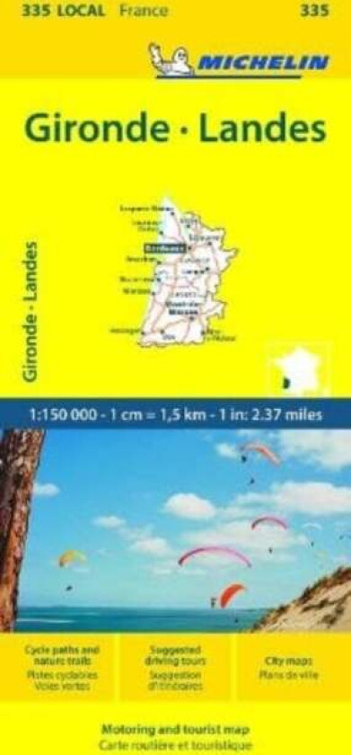 Gironde, Landes - Michelin Local Map 335 av Michelin
