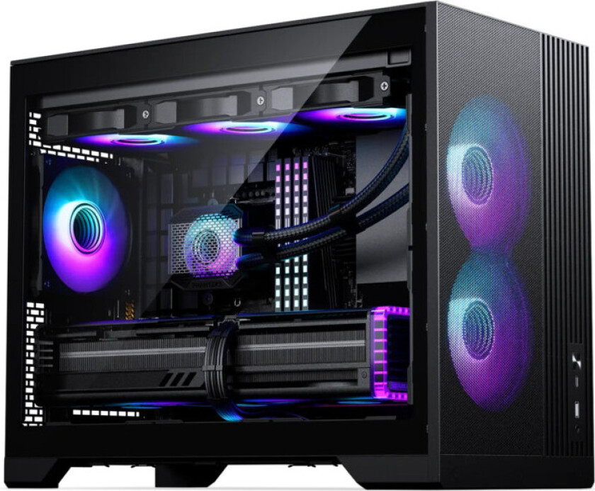 Phanteks XT M3 PC Kabinett - Micro-ATX, med Glaspanel - Sort