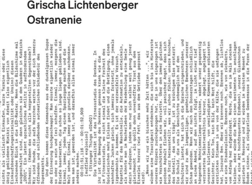 Grischa Lichtenberger Ostranenie CD