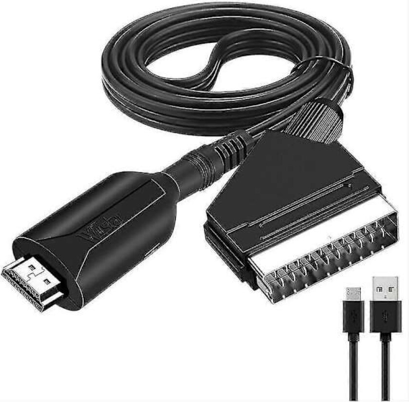 HDMI til SCART-kabel 1 meter lang direkte tilkobling -Sy
