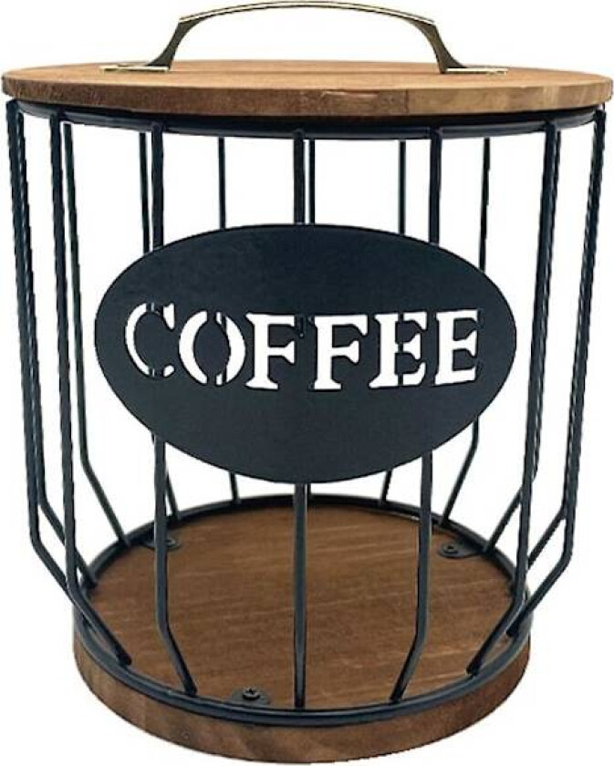 Hult kaffekapsel oppbevaringskurv frukt kaffepute arrangør holder kafé hotell svart