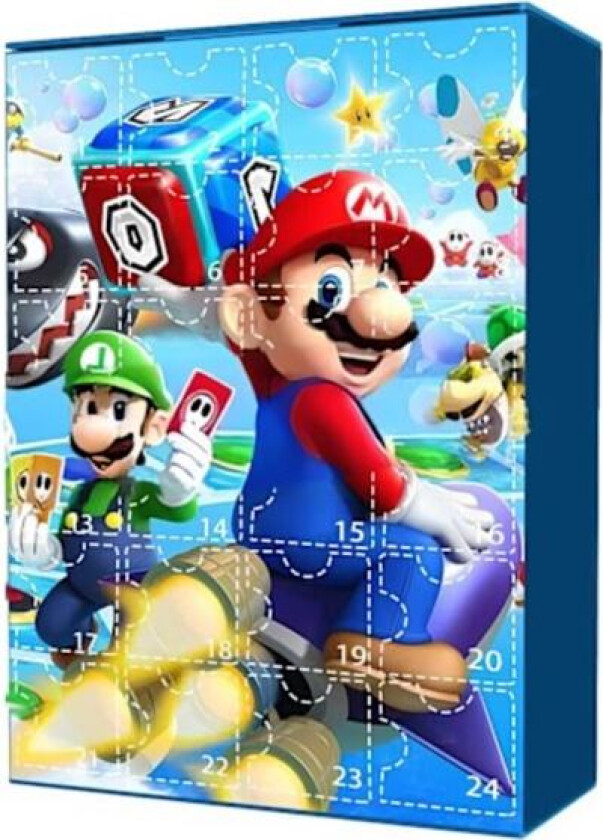Populær Julekalender 2025 med 24 Deler Mario Jul 24 Dagers Nedtellingskalender Blindboks Julegaver Barn Voksne