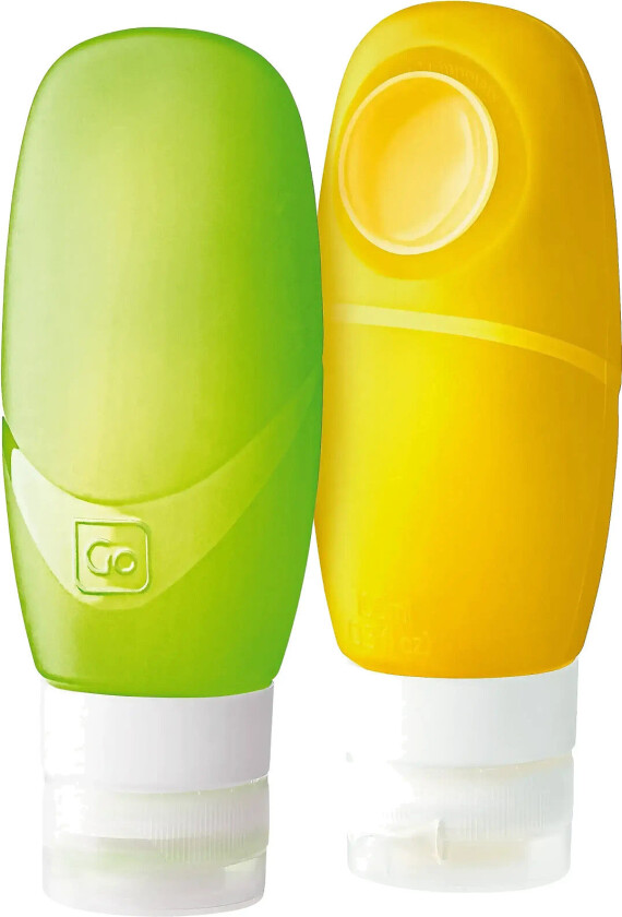 Duo Squeezy Bottles Bags Travel Accessories Yellow Go Travel