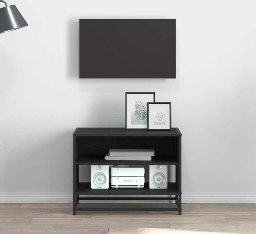 TV-skap Svart eik 61 x 40 x 46 cm Konstruert tre