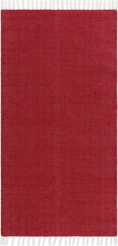 Garnteppe Line - 75x220 cm, Rød