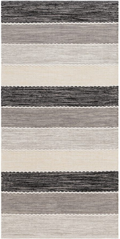 Garnteppe Båstad - 75x220 cm, Svart