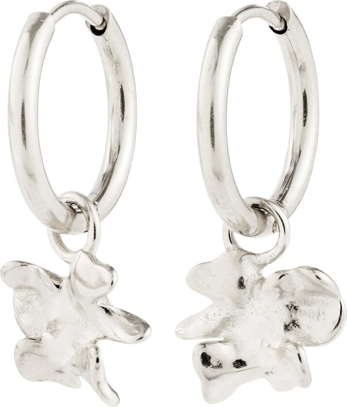 TIMBER øreringer sølvbelagt