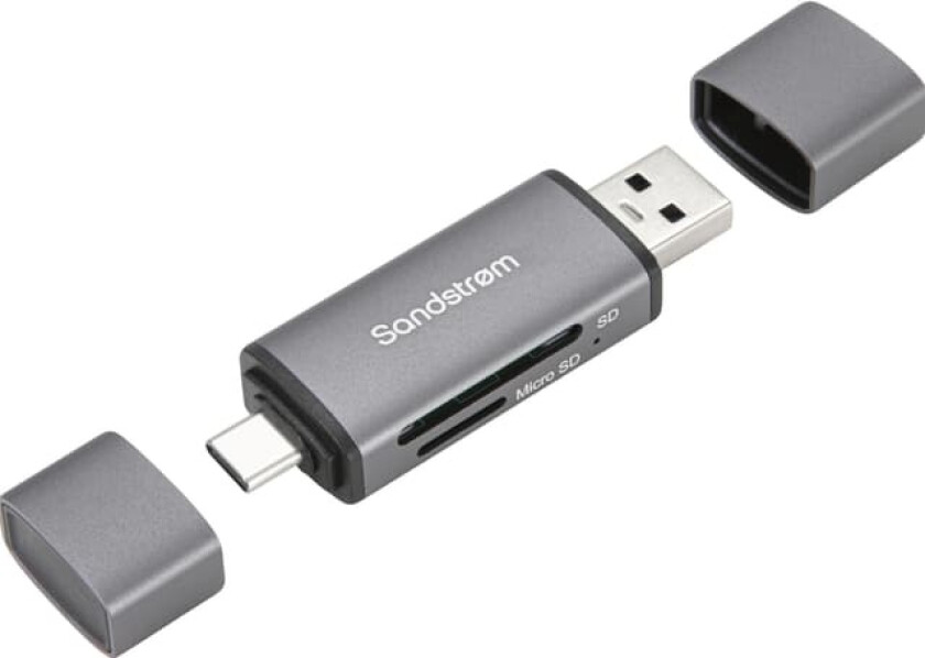 2-i-1 USB-C/USB-A SD kortleser