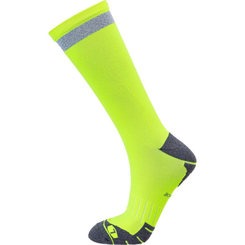 Torent Reflective Mid Length Running Sock Safety Yellow 35/38