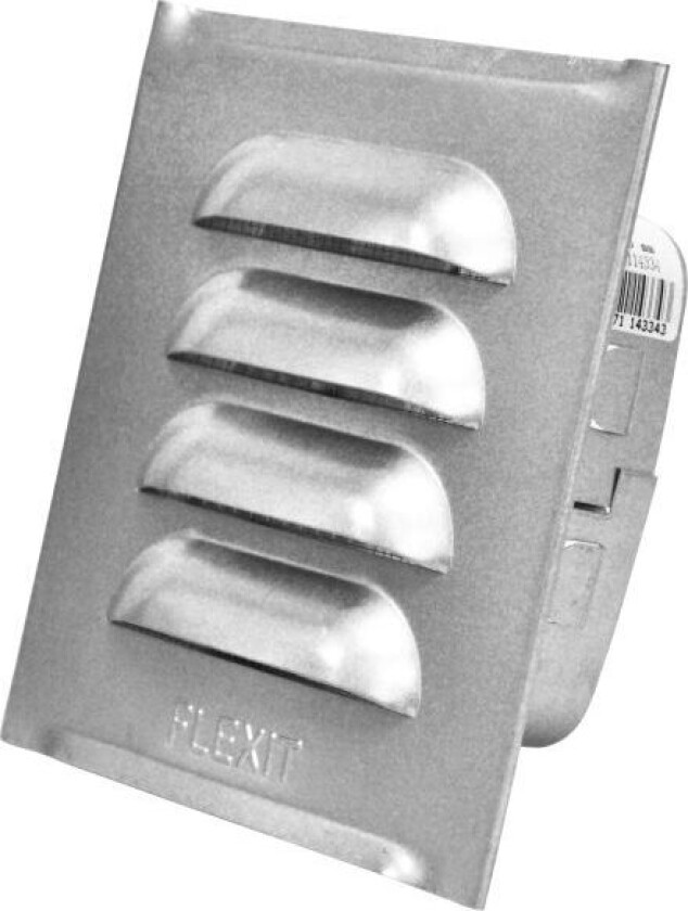 114334 Ventilrist med ramme 100 x 100 mm