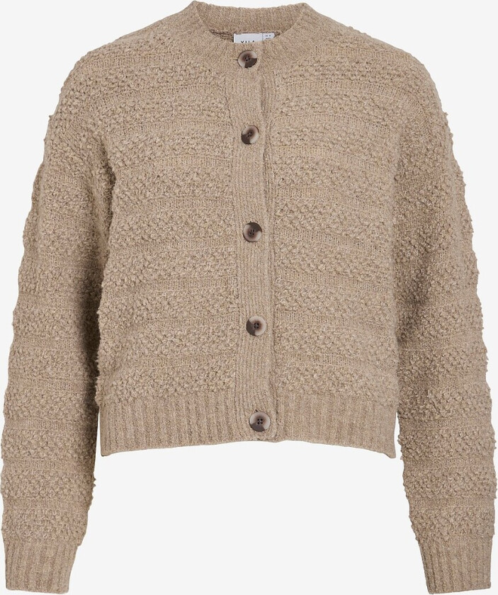 Kardigan viTillia O-neck L/S Knit - Brun