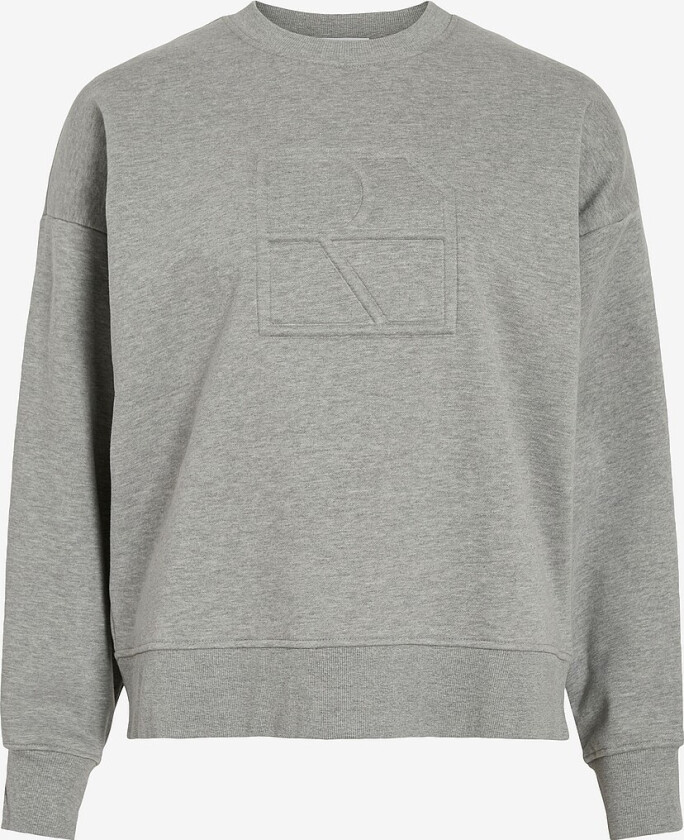 Collegegenser rouNella LS Short O-neck - Grå