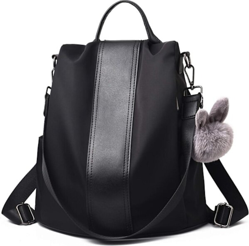 Dame Ryggsekk Håndveske Vanntett Nylon Tyverisikker Skolesekk Skuldervesker