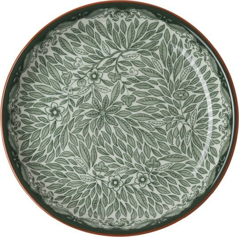 Ostindia Floris tallerken 16 cm grønn