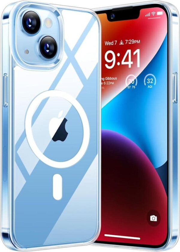 iPhone 13 gjennomsiktig Magsafe-deksel – Perfekt passform og trådløs lading