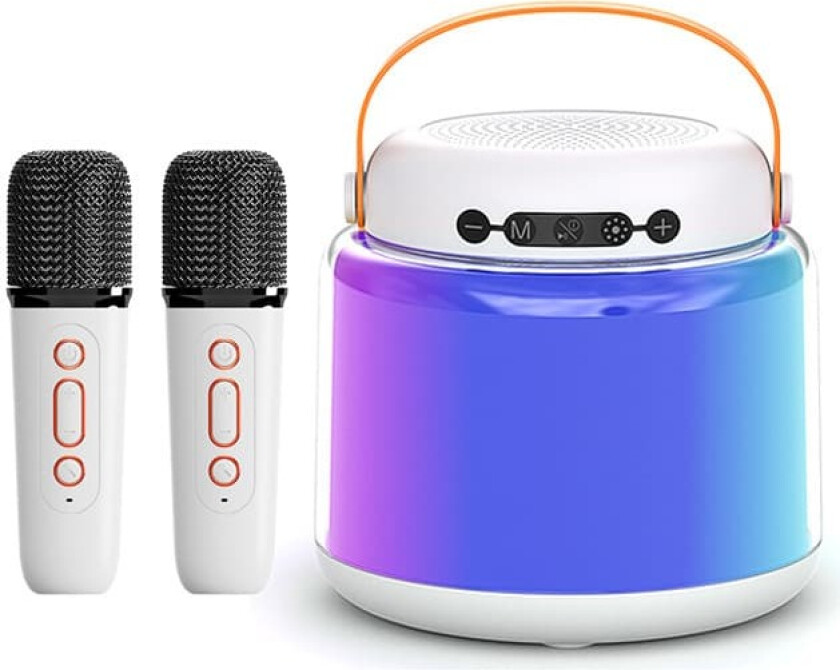 INF Y8 Dobbel Mikrofon Karaoke Maskin med Bluetooth Høyttaler