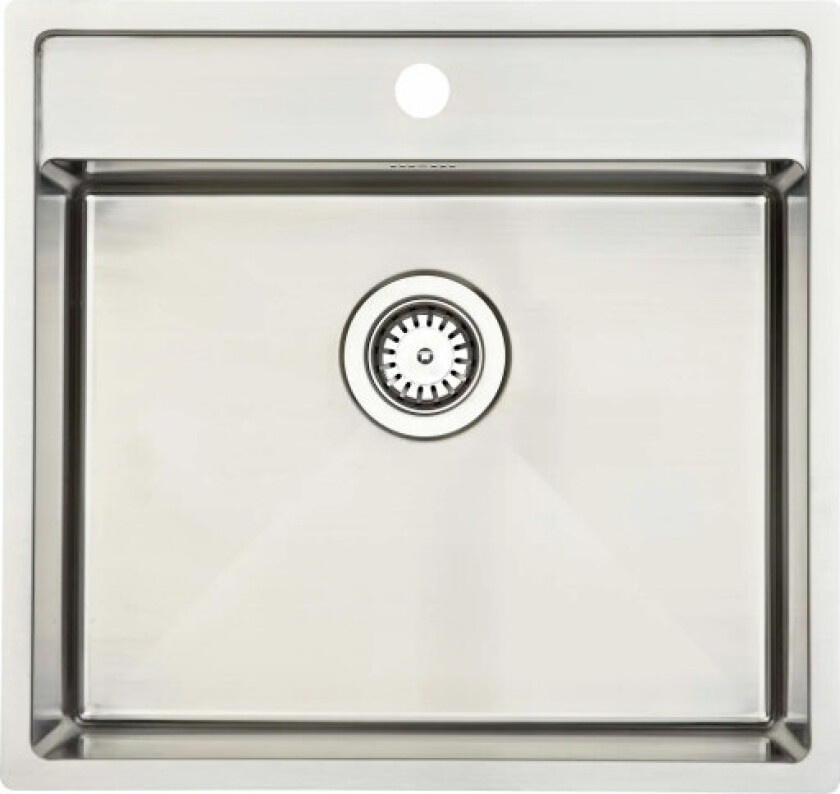 Kubus 520 soft kjøkkenvask, 53x50 cm, rustfritt stål