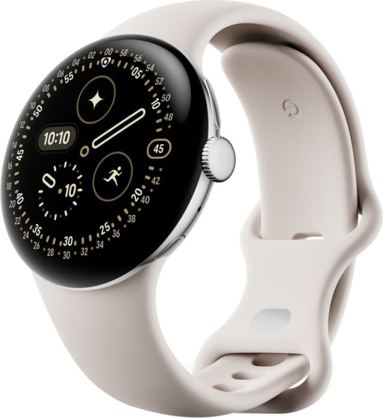 Pixel Watch 4 smartklokke 41mm WiFi (porselen/sølv)