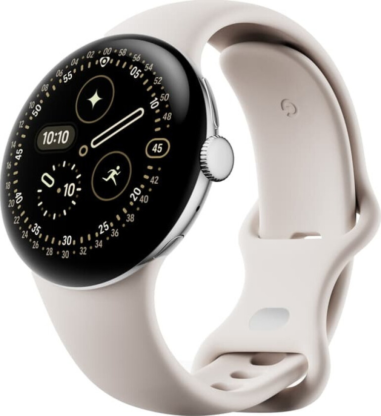 Pixel Watch 4 smartklokke 41mm LTE (porselen/sølv)