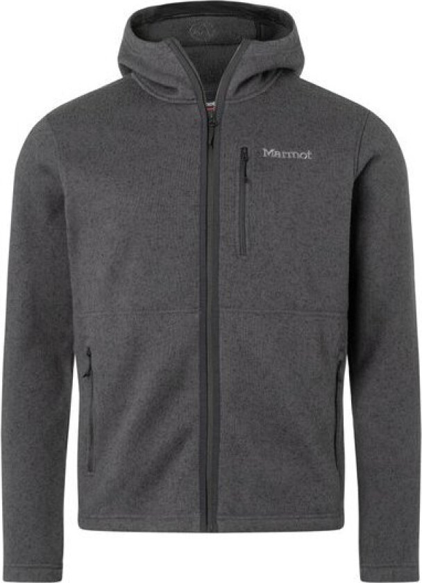 Men's Drop Line Full Zip Hoody Black Heather