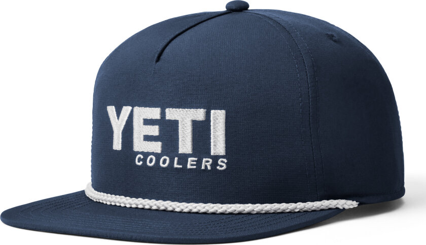 Flat Brim Rope Hat Navy