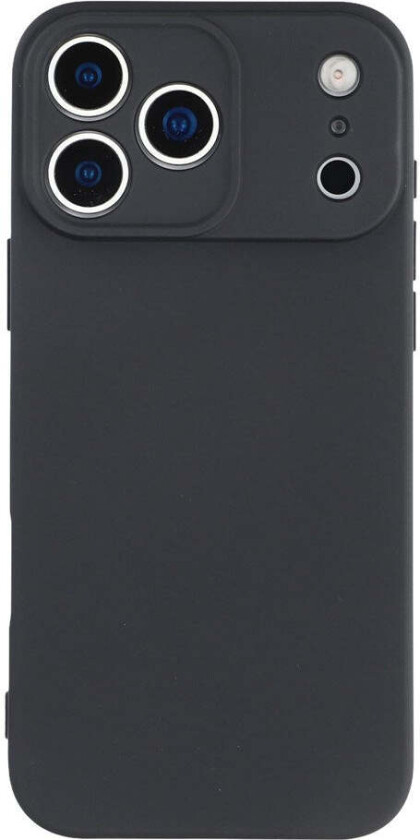 iPhone 17 Pro Max Fôret Fleksibelt Plast Deksel - Svart