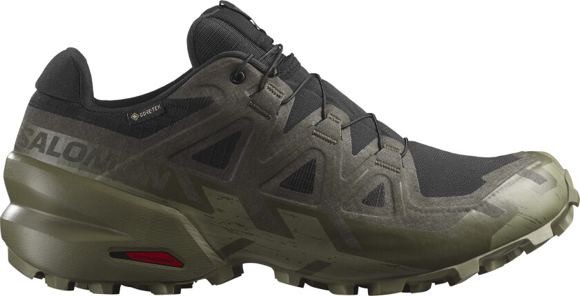 Men's Speedcross 6 GORE-TEX Black/Peat / Deep Lichen Green 46