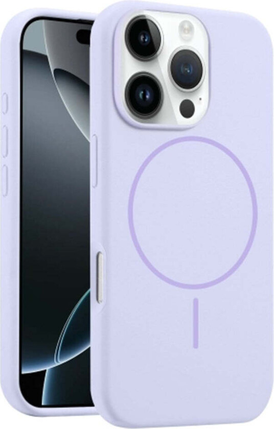 iPhone 16 Pro Silikon Deksel – MagSafe Kompatibel – Lilla