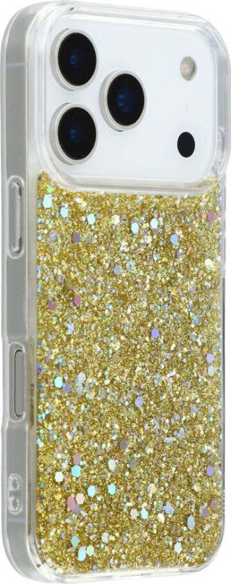 iPhone 17 Pro Max Glitter Deksel - Gull