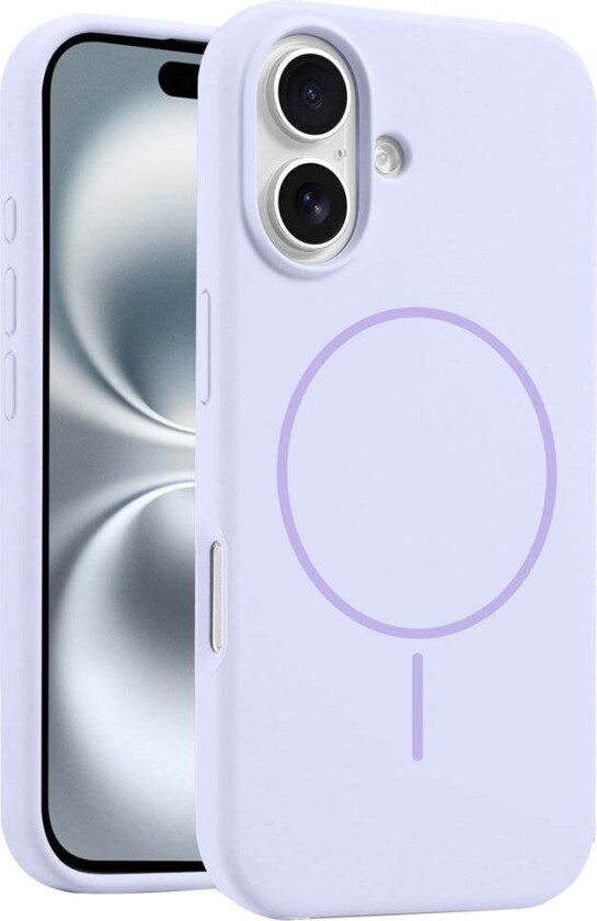 iPhone 16 Plus Silikon Deksel – MagSafe Kompatibel – Lilla