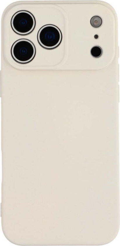 iPhone 17 Pro Fôret Fleksibelt Plast Deksel - Beige