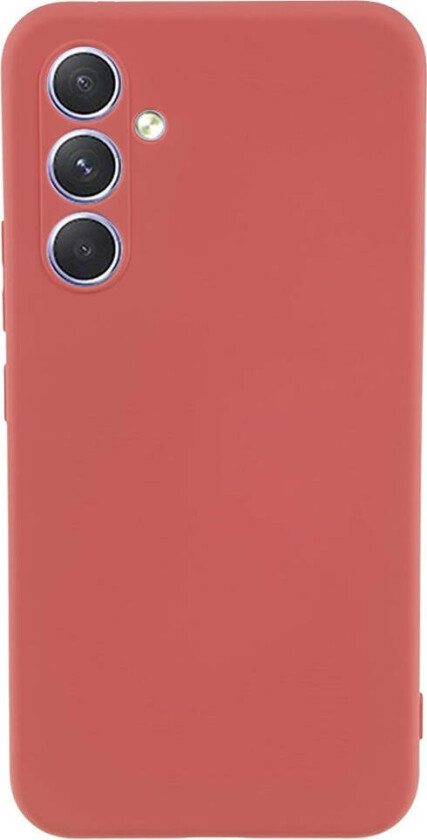 Samsung Galaxy S25 FE Fôret Fleksibelt Plast Deksel - Korallrød