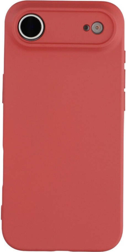 iPhone 17 Air Fôret Fleksibelt Plast Deksel - Mørkrød