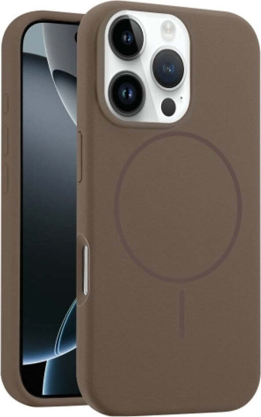 iPhone 16 Pro Max Silikon Deksel – MagSafe Kompatibel – Brun