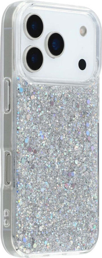 iPhone 17 Pro Max Glitter Deksel - Sølv