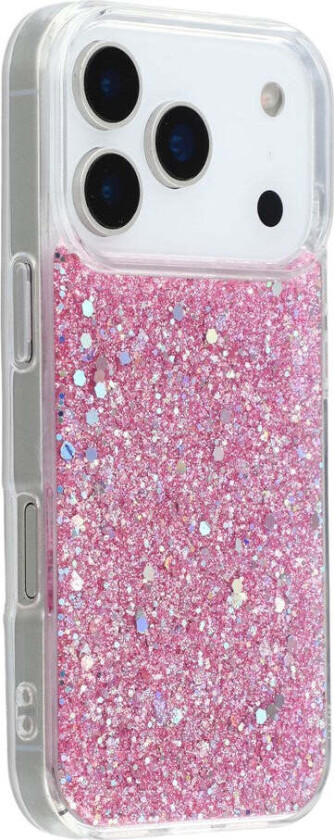 iPhone 17 Pro Max Glitter Deksel - Rosa